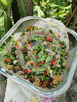 Salted Fish with Tumeric Leaves