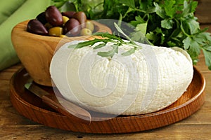 Salted milk cheese (feta cheese)