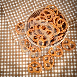 Salted pretzel snacks