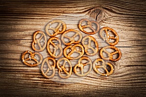 Salted pretzel snacks