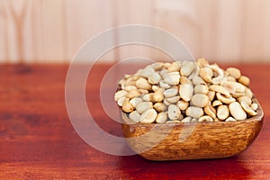 Salted, roasted, peanuts.