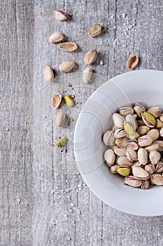 Salted roasted pistachios