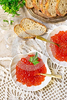 Salted salmon roe red caviar