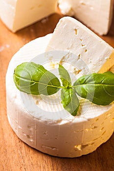 Salted soft cheese