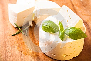 Salted soft cheese