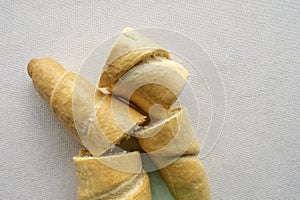 Salted Stick Bread on White Background â€” Stock photos