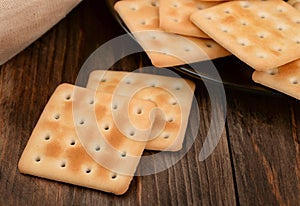 Saltine crispy crackers