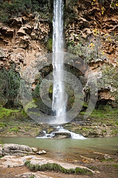 Salto de la novia de Navajas, waterfall in Valencia, Spain photo