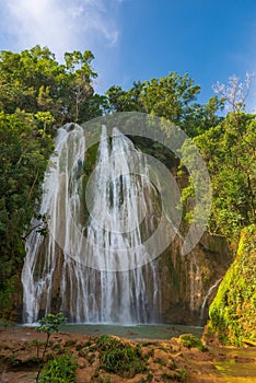 Salto de Limon waterfall in Dominikan Republic