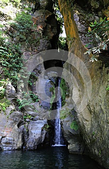 Salto do Cabrito waterfall, Sao Miguel, Azores photo