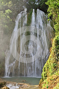 El Limon waterfall on Dominican Republic photo