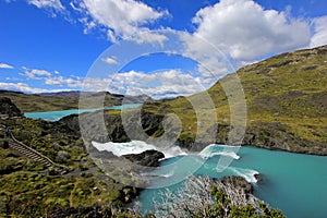 Salto Grande waterfall, Torres Del Paine National Park, Patagonia, Chile