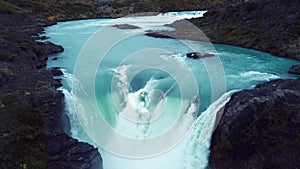 Salto Grande Waterfall in Torres del Paine Park