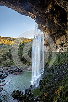 Salto Ventoso Waterfall - Farroupilha, Rio Grande do Sul, Brazil