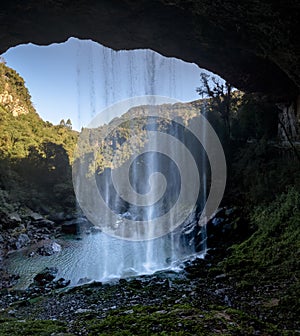 Salto Ventoso Waterfall - Farroupilha, Rio Grande do Sul, Brazil