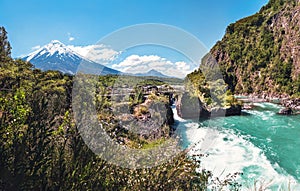 Saltos del Petrohue Waterfalls and Osorno Volcano - Los Lagos Region, Chile