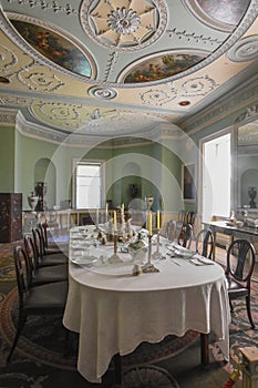 Saltram House Dinning Room in Plymouth Devon