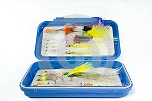 Saltwater Fly box with Flies