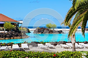 Saltwater pools in Puerto de la Cruz, Tenerife, Canary Islands.