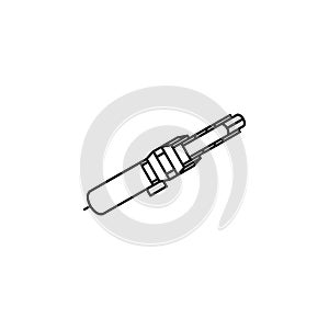 saltwater rods isometric icon vector illustration