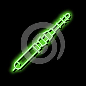 saltwater rods neon glow icon illustration