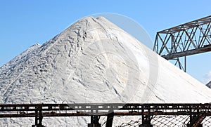 Saltworks in Margherita di Savoia, Italy photo