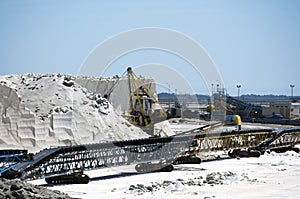 Saltworks and truck: Saline-de-Giraud, Camargue