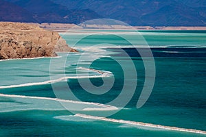 Salty Coastline of the Lake Assal, Djibouti