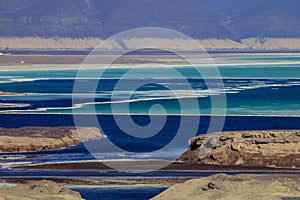 Salty Coastline of the Lake Assal, Djibouti