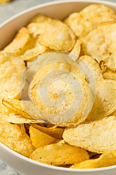 Salty Homemade Kettle Cooked Potato Chips
