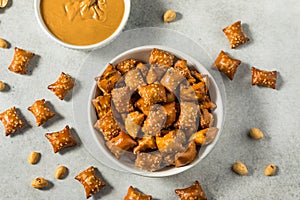 Salty Peanut Butter Pretzels Bites