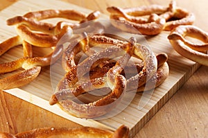 Salty pretzels photo