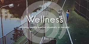 Salubrious Wellness Healthy Fitness Strong Powerful Concept