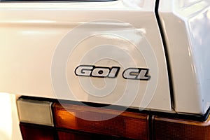 Gol CL logo, Volkswagen brand car. City of Salvador, Bahia