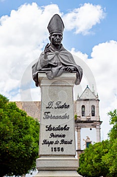 SALVADOR - BAHIA, BRAZIL JANUARY 21 2024: Monumento ao Bispo Sardinha photo