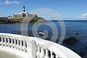 Salvador Brazil Farol da Barra Lighthouse Beach photo