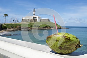 Salvador Brazil Farol da Barra Lighthouse Beach photo