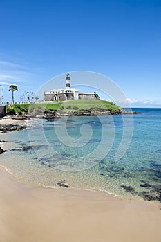 Salvador Brazil Farol da Barra Lighthouse Beach photo