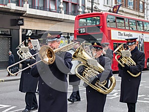Salvation Army brass band in London