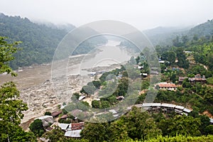 Salween River at border of Thailand and Myanmar