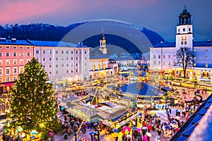Salzburg, Austria - Christkindlmarkt, Christmas Market