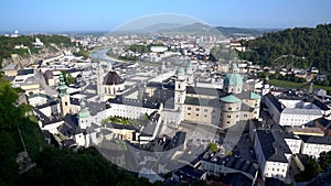 Salzburg Austria Cityscape High Angle 4K UHD