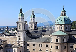 Salzburg Cathedral in baroque style in Austria Europe photo