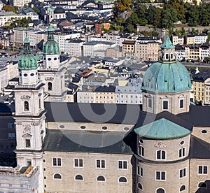 Salzburg Cathedral . Cathedral of Saints Rupert and Virgil is a cathedral church of the Archdiocese of Roman photo