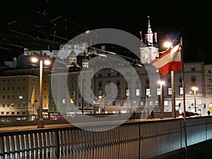 Salzburg at night