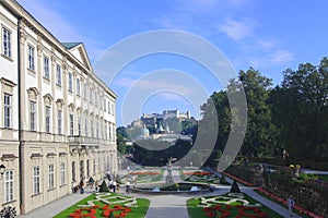 Salzburg. Park and Mirabell palace