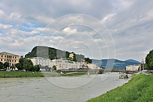In Salzburg by Salzach River