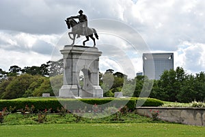 Sam Houston Monument at Hermann Park in Houston, Texas