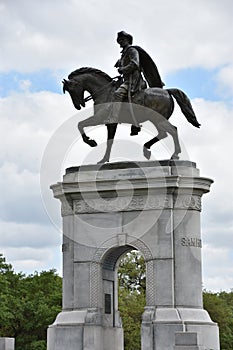 Sam Houston Monument at Hermann Park in Houston, Texas