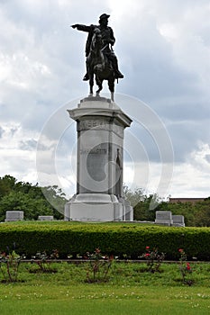 Sam Houston Monument at Hermann Park in Houston, Texas